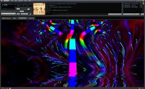 Winamp musiikin visualisointia