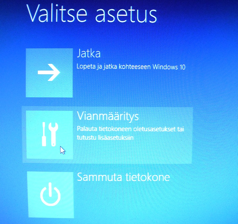 Windows 10 Käynnistysasetukset