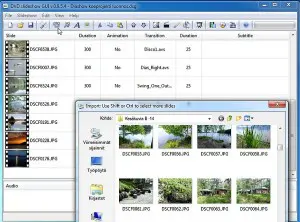 DVD Slideshow GUI käyttöliittymä