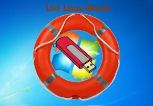 Live Ubuntu pelastus- USB-tikku